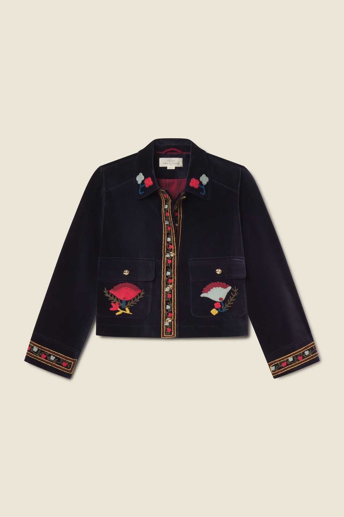 Trovata Atlas jacket in Dark Sapphire, cotton