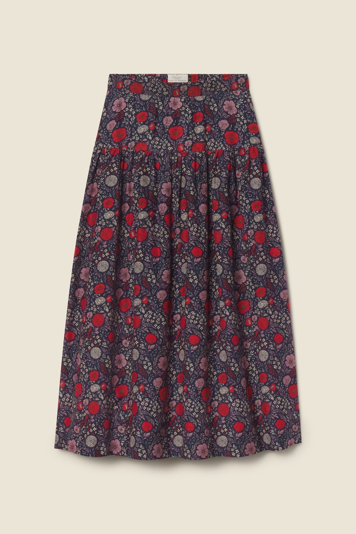 Trovata Lydia skirt in Atelier Garden, cotton-silk blend