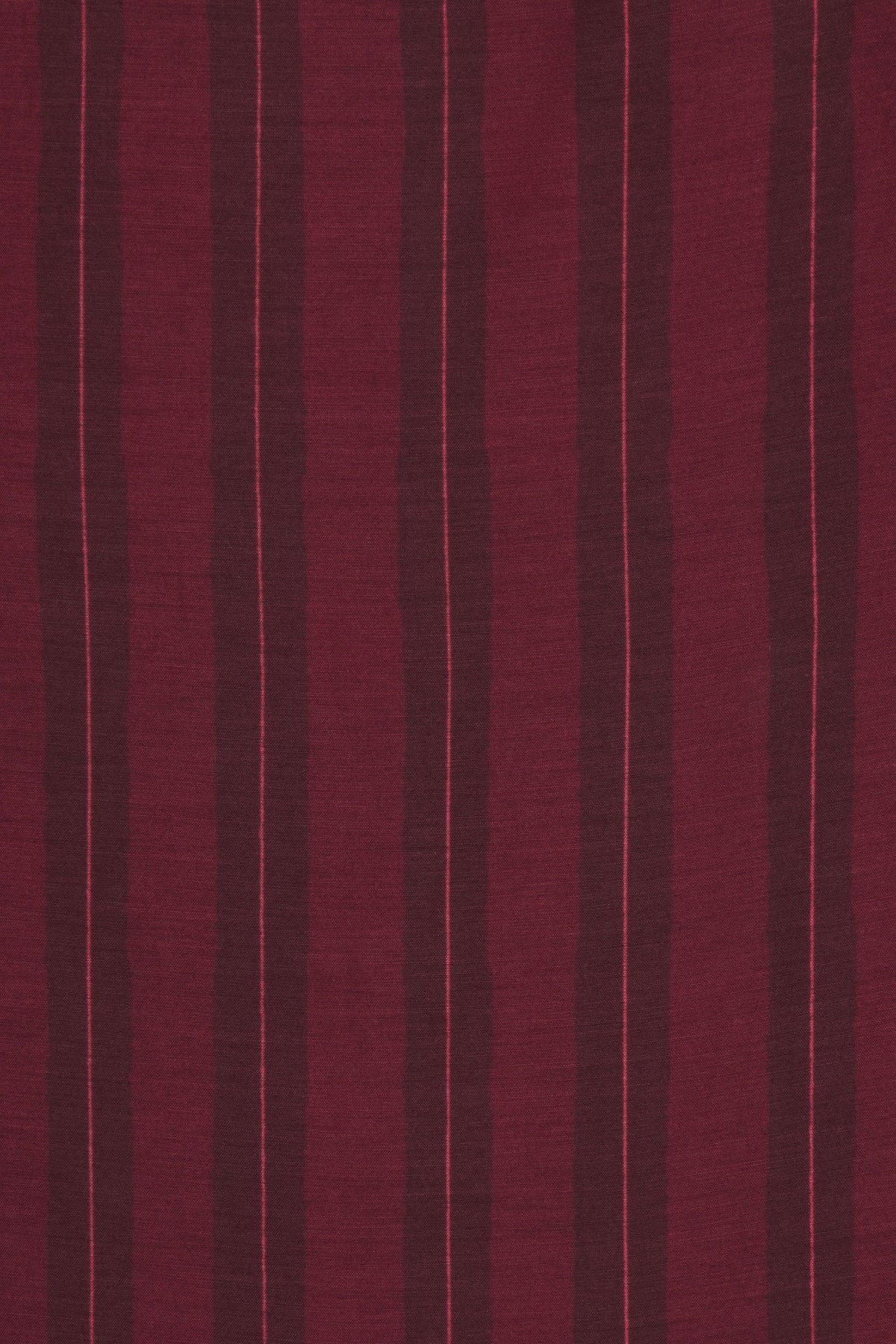 Trovata Garnet Stripe fabric swatch, cotton-silk blend