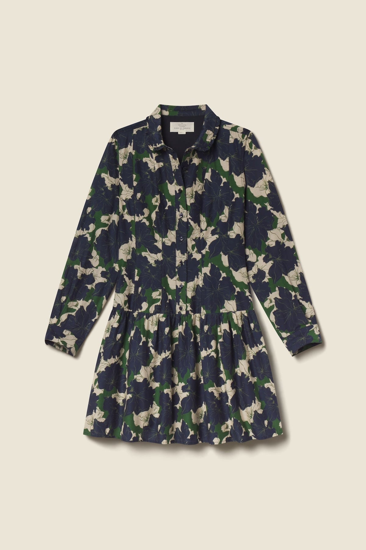 Trovata Maren dress in Nightfall Bloom, cotton-silk blend