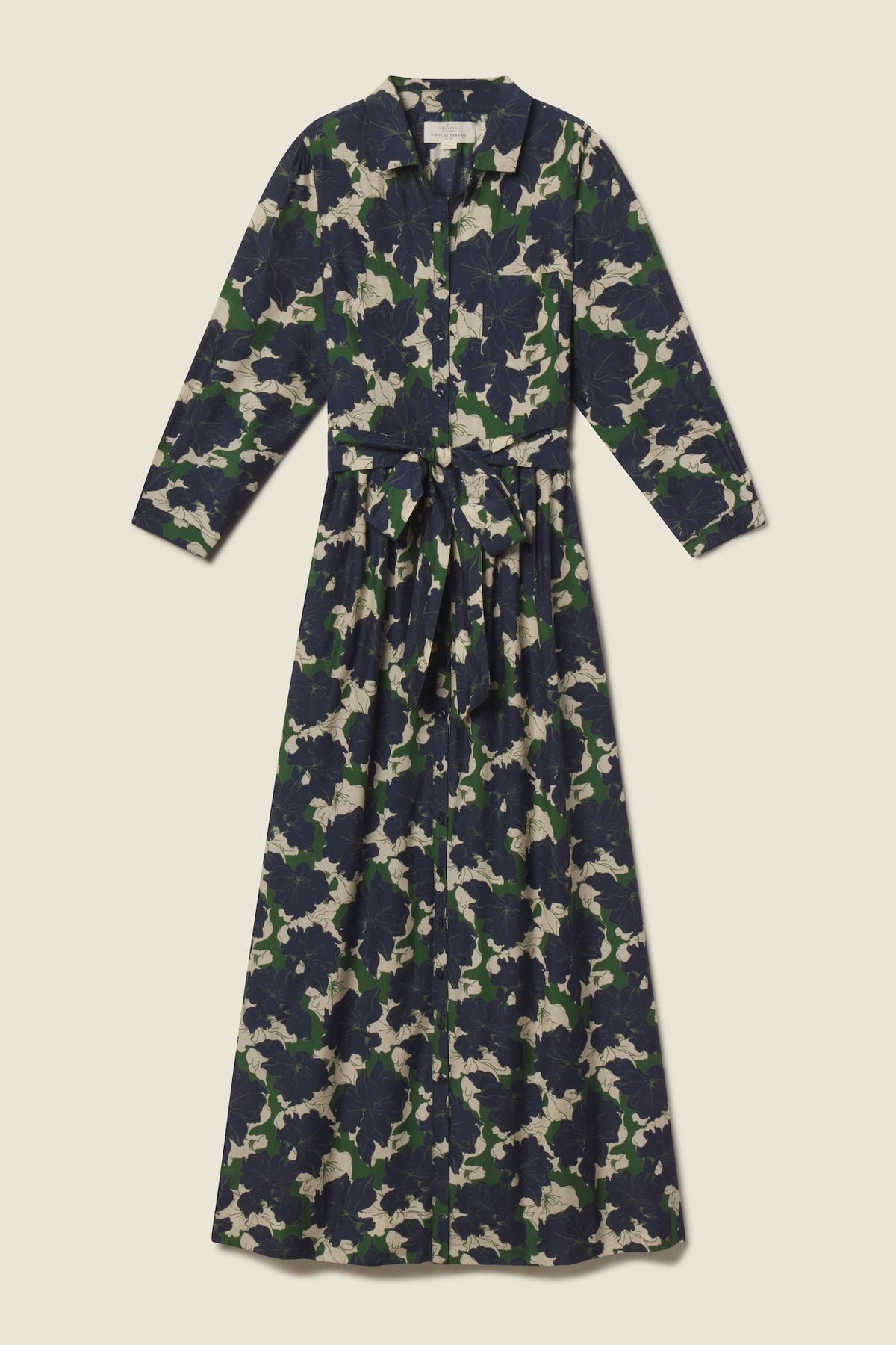 Trovata Cooper dress in Nightfall Bloom, cotton-silk blend