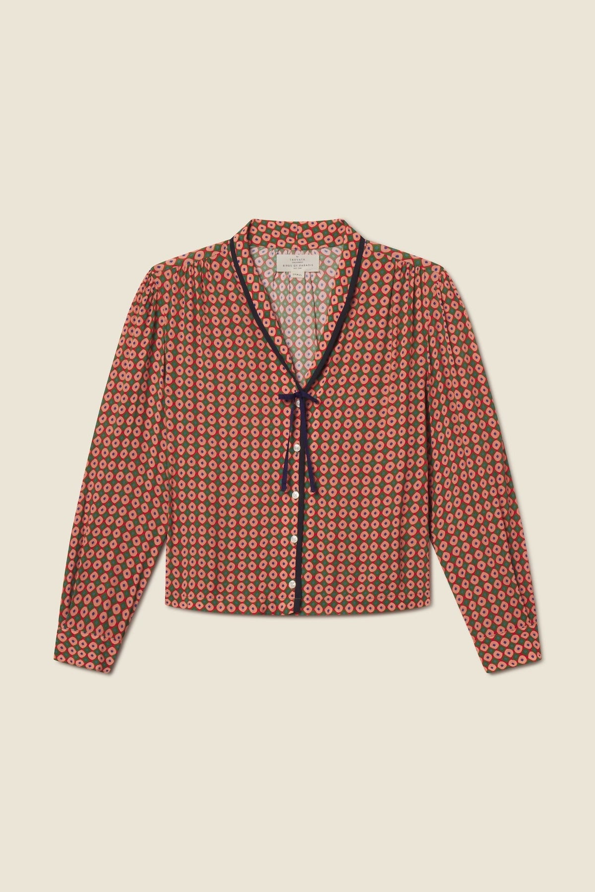 Trovata Lottie blouse in Vintage Parlor, viscose