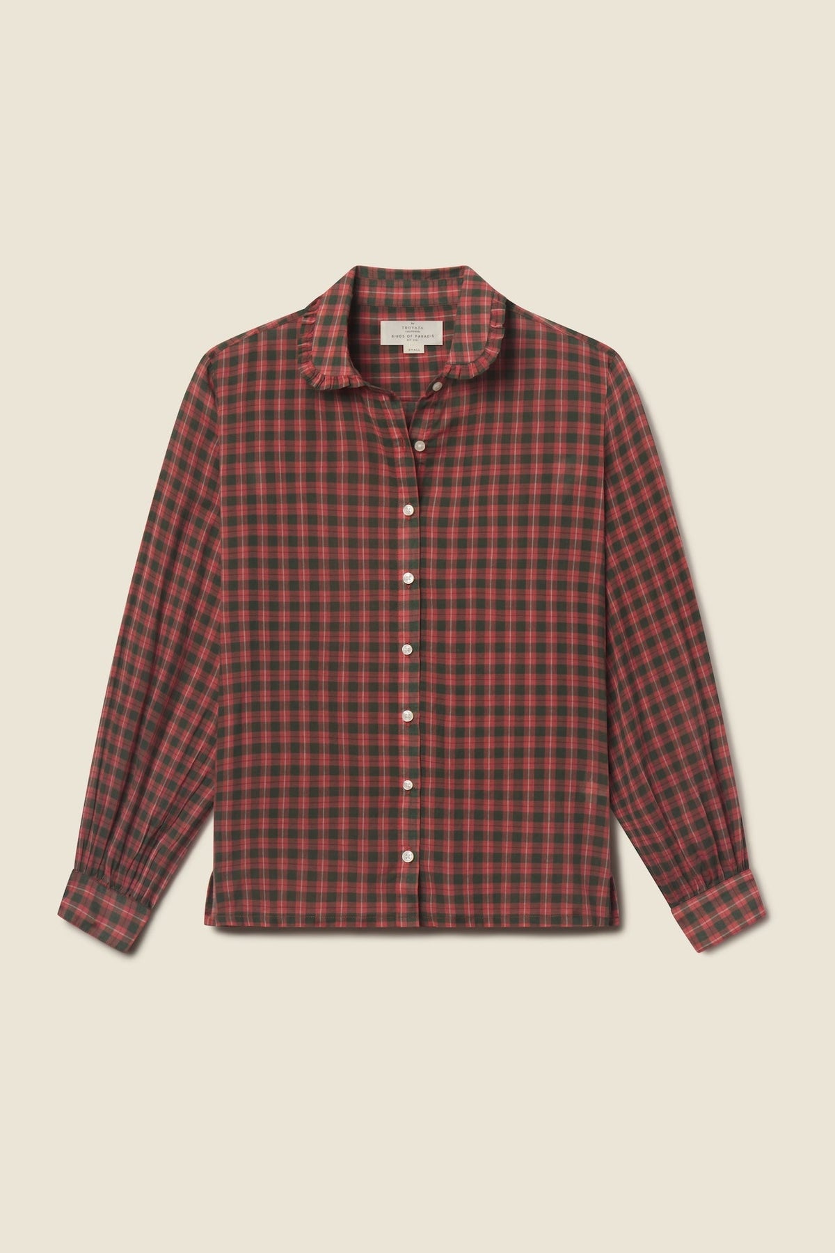 Trovata Sawyer shirt in Maple Check, cotton