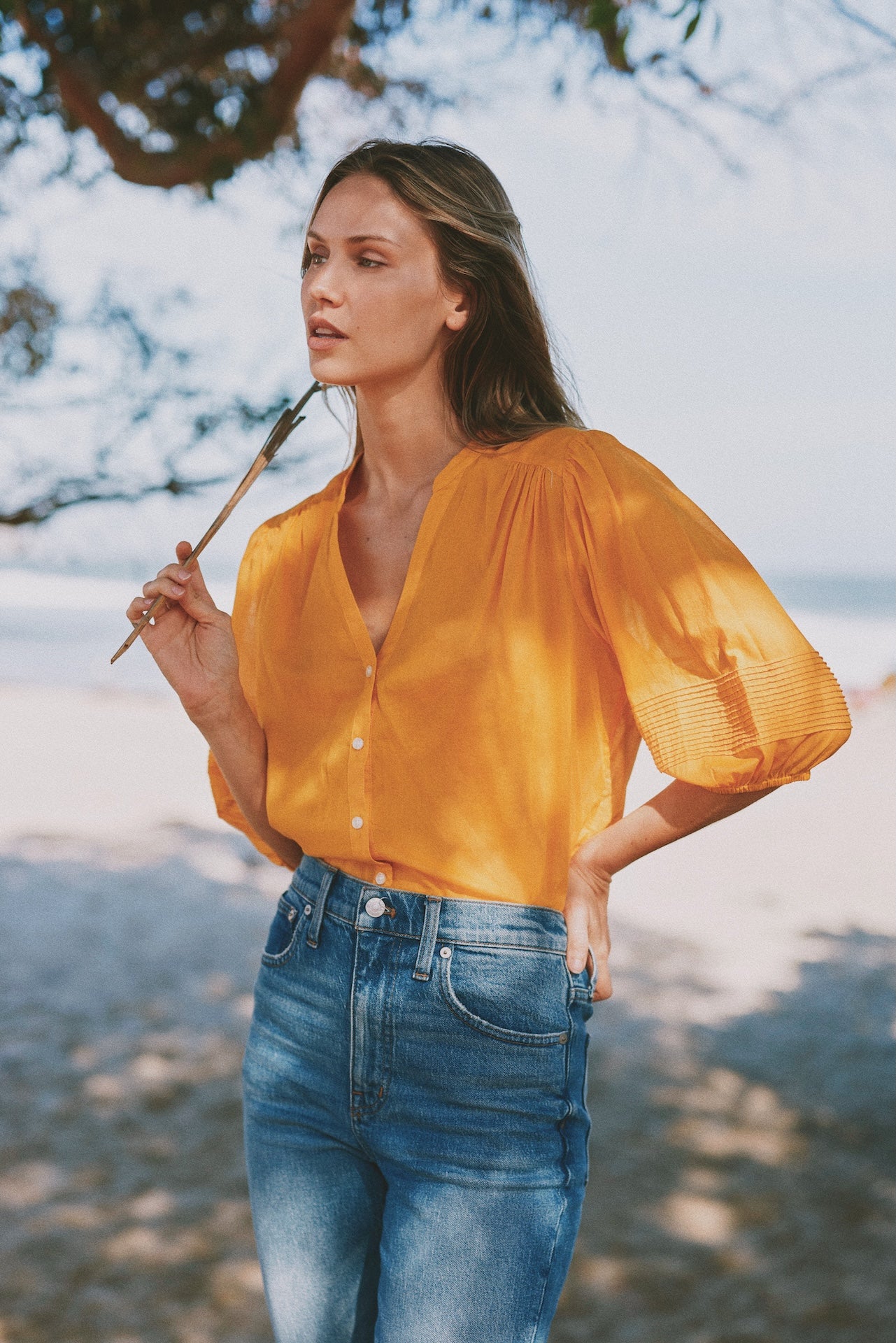 Loren Blouse Goldenrod