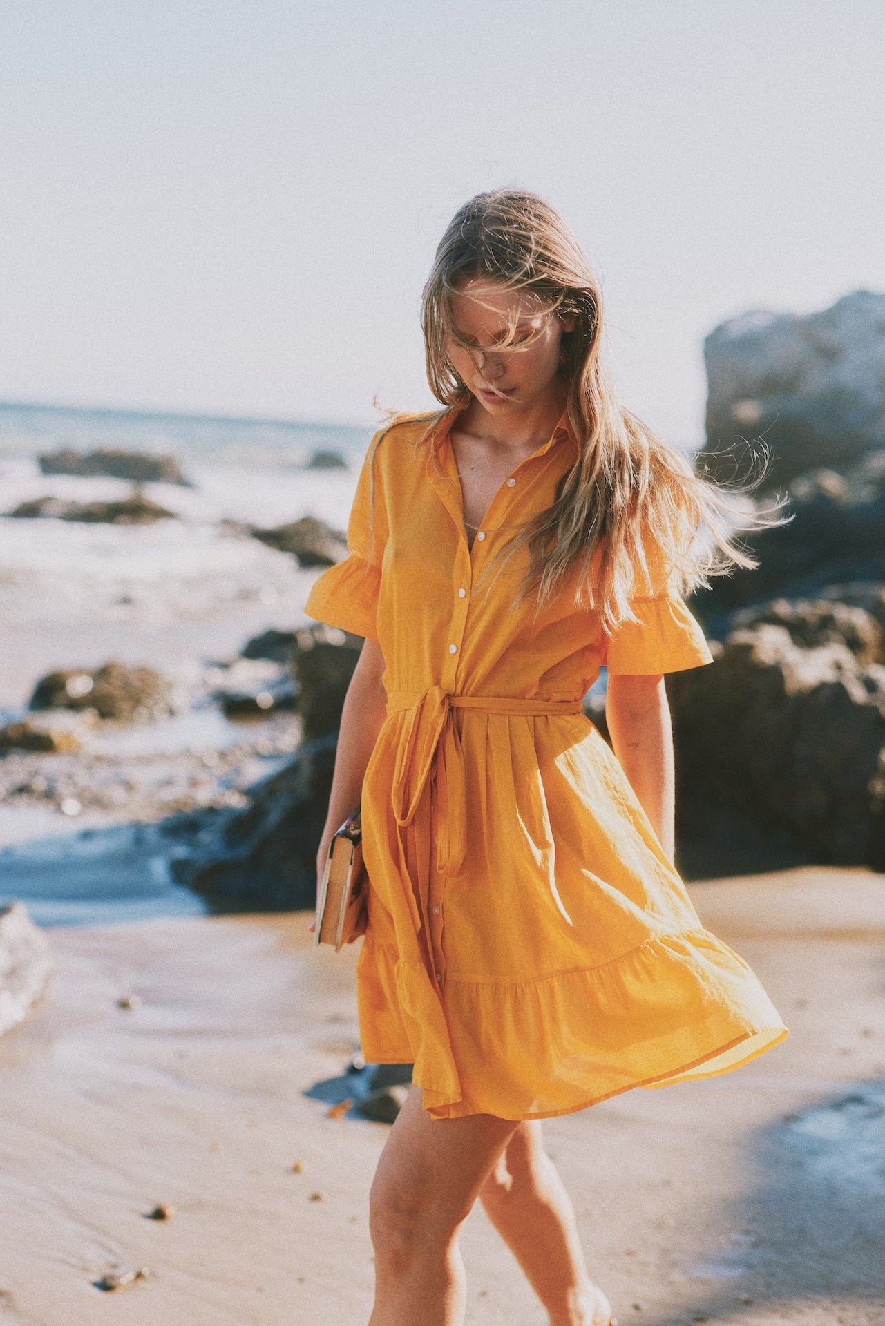 Trovata Martinique dress in Goldenrod — view 5