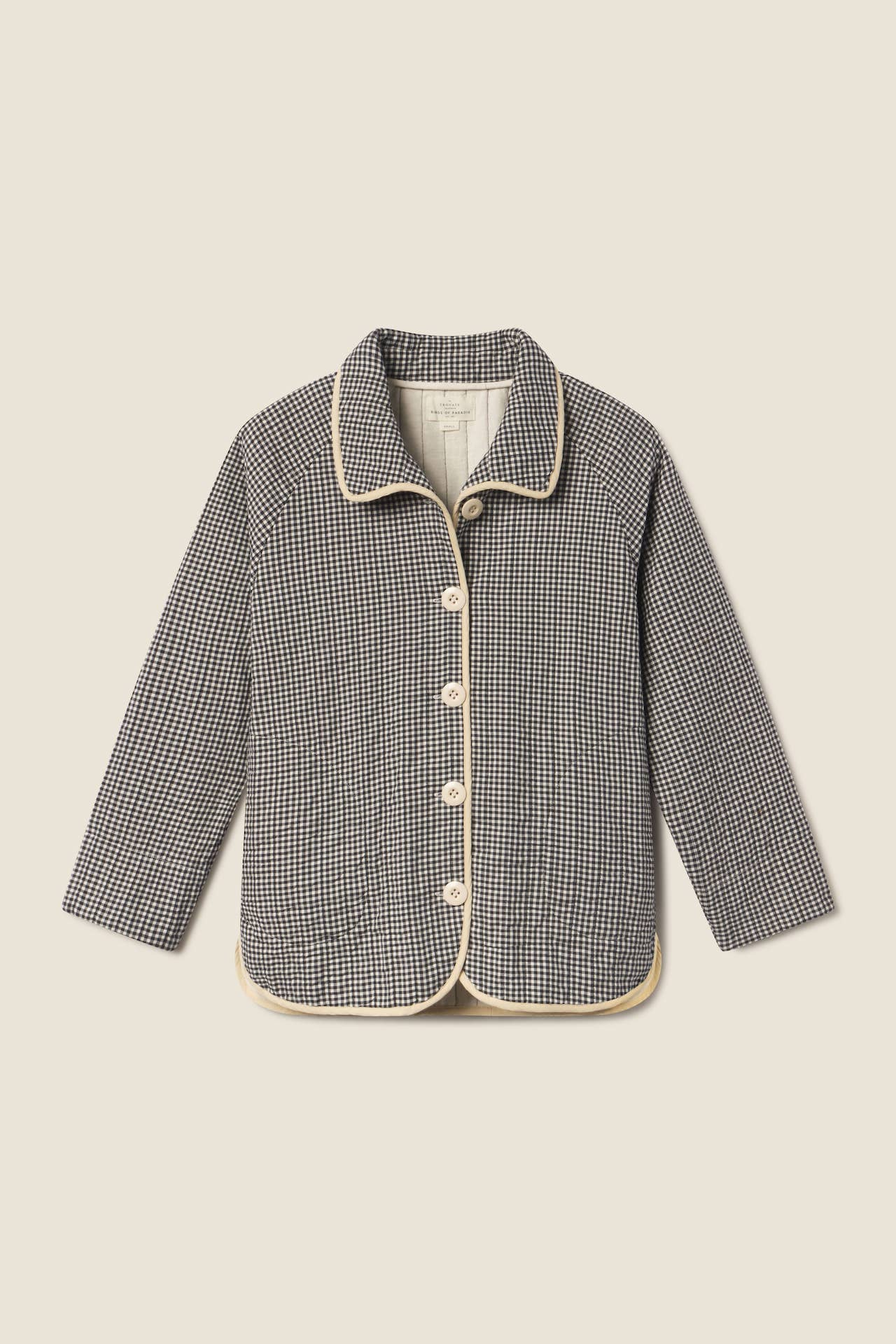 Ginny Quilted Jacket Onyx Check