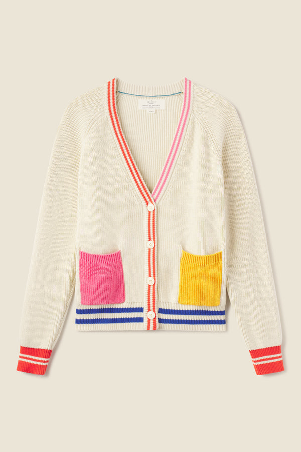 Meredith Cardigan Multi Stripe