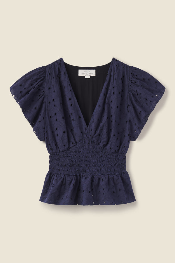 Paloma Blouse Inkwell Eyelet