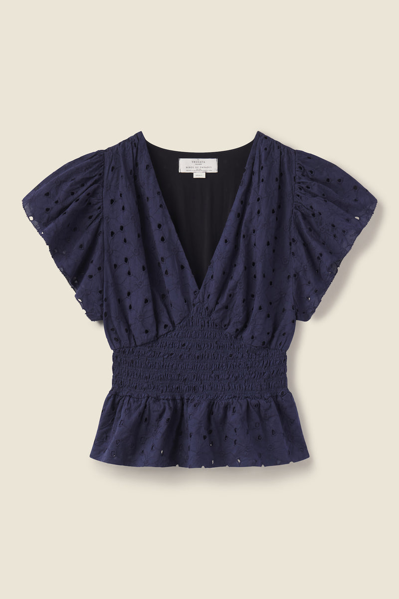 Paloma Blouse Inkwell Eyelet