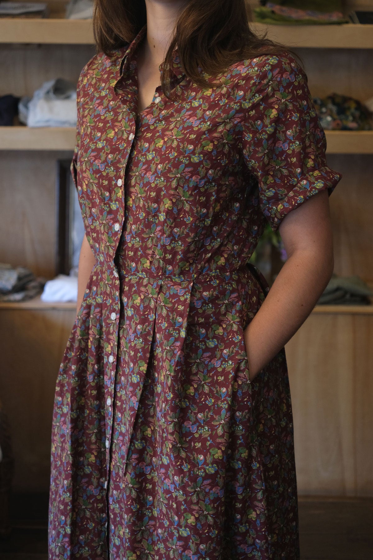 Aster Dress Brandied Pear