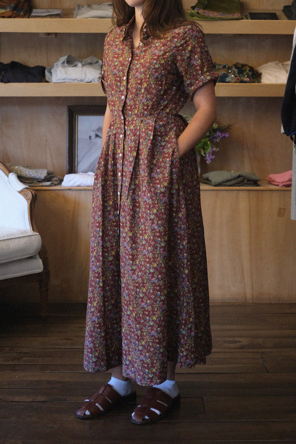 Aster Dress Brandied Pear