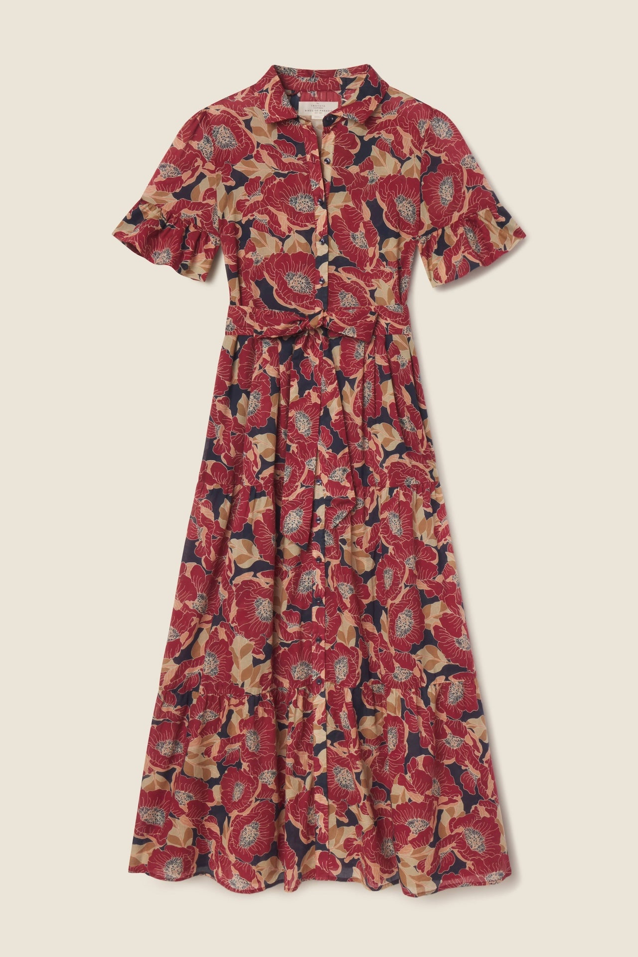 Martine Dress Oleander Rouge