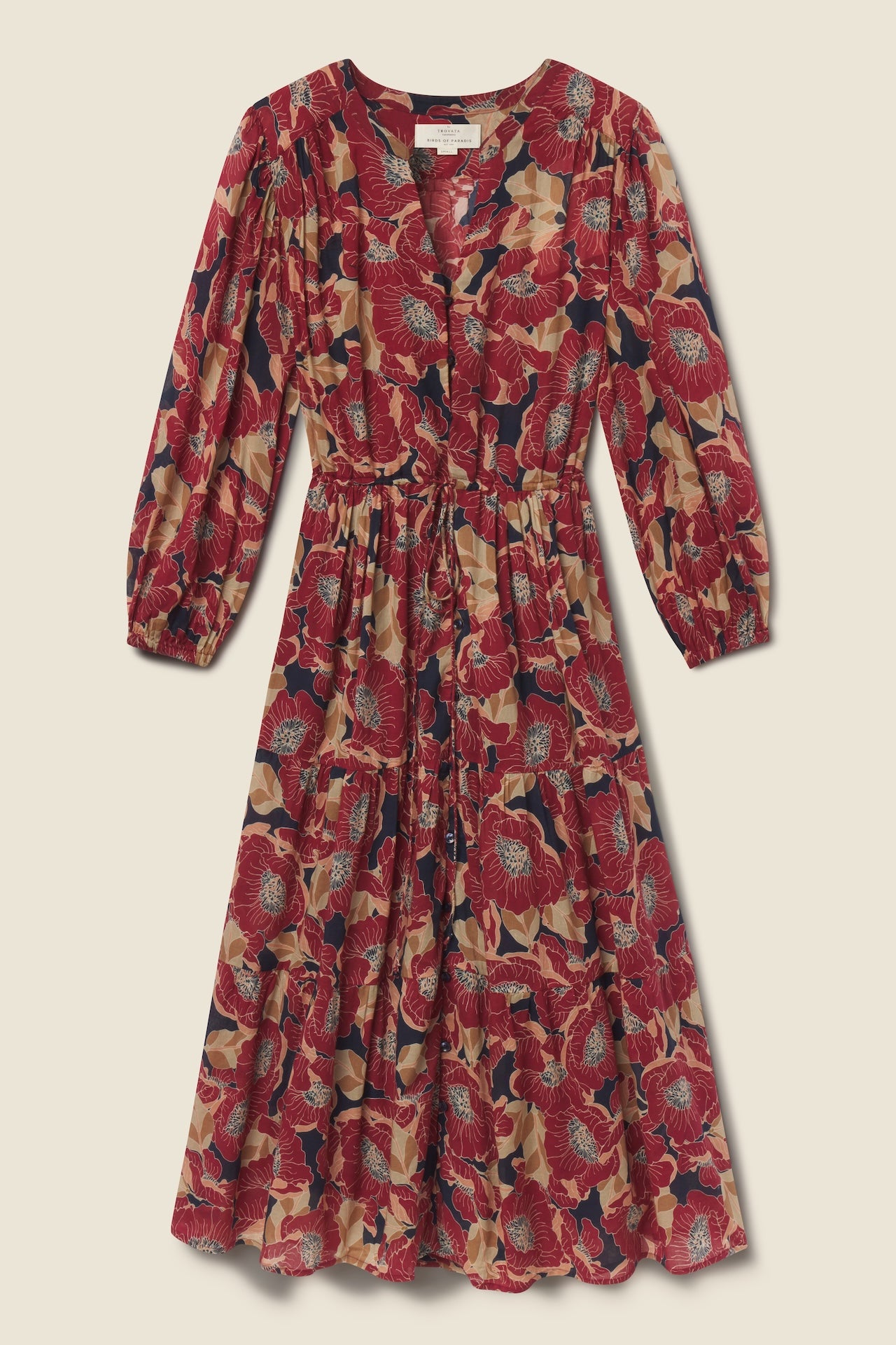 Sylvie Dress Oleander Rouge