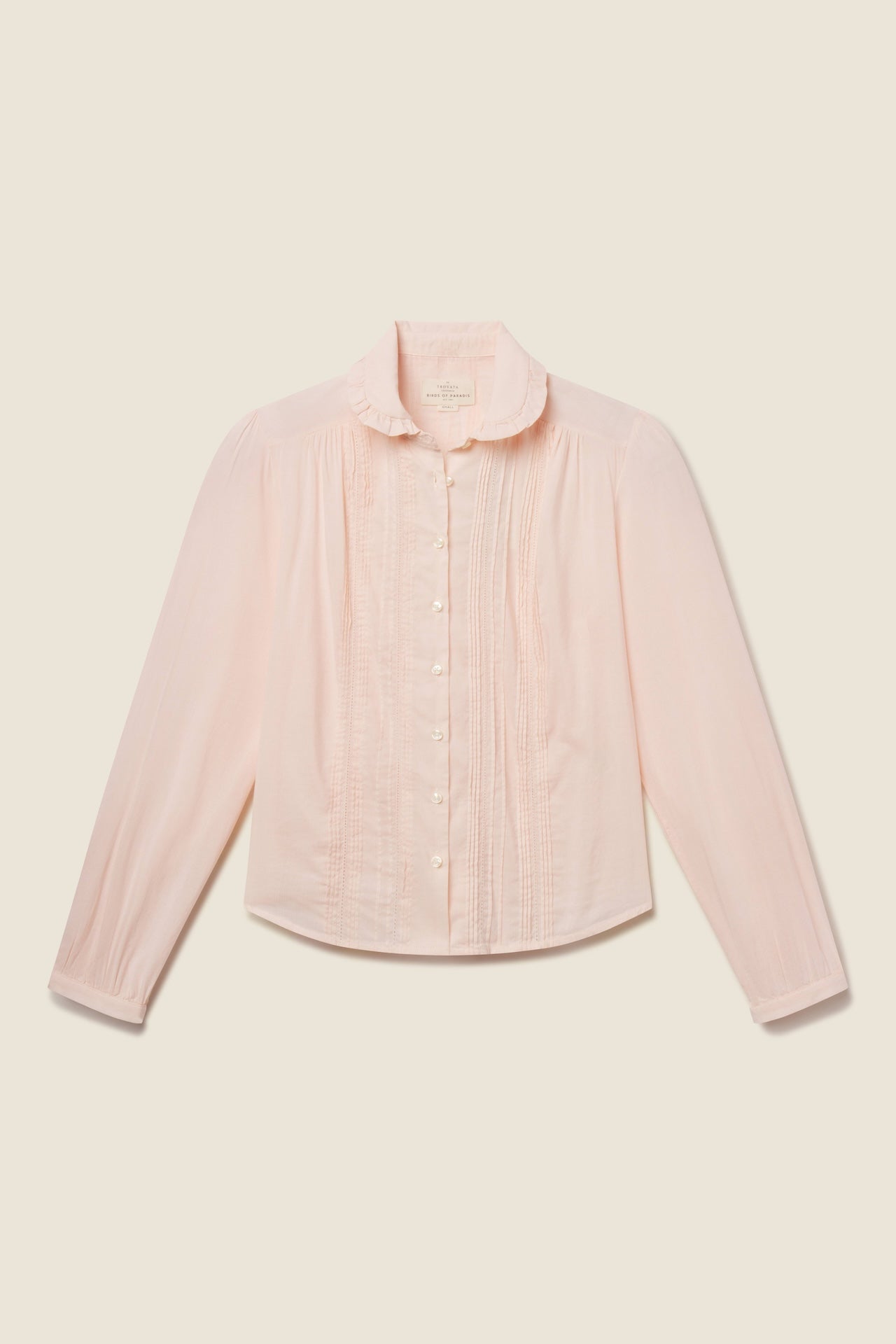 Thalia Blouse Pink Micro Stripe