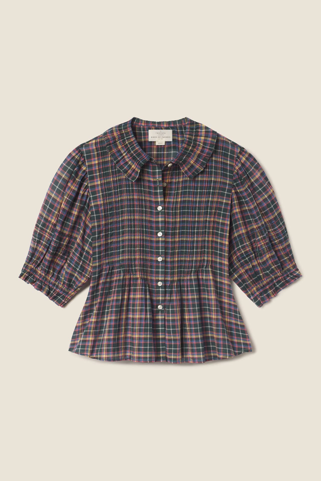 Jess Blouse Prisma Plaid