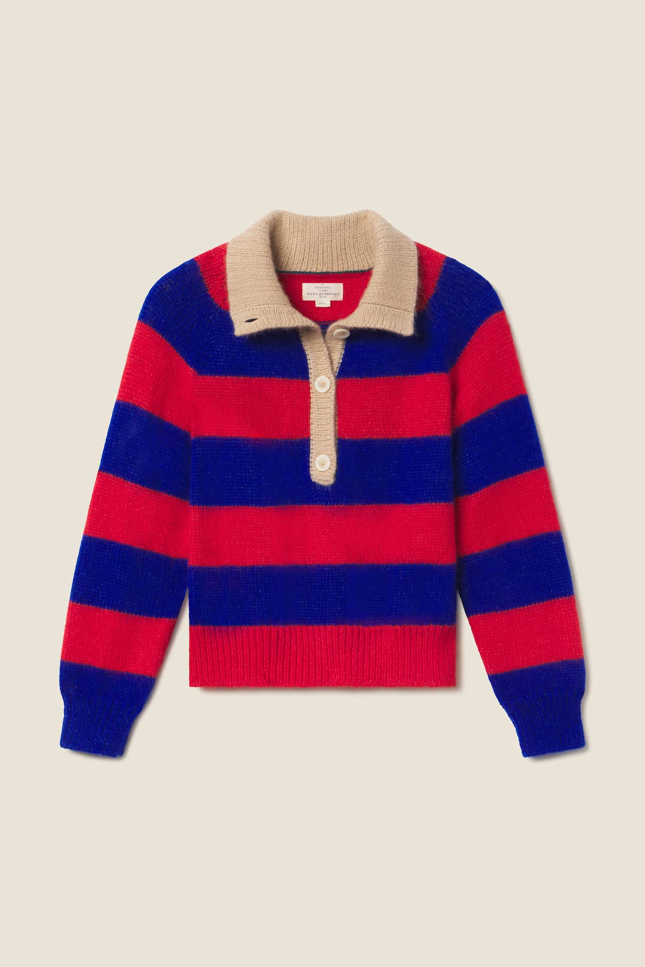 Juneau Sweater Red & Blue Stripe