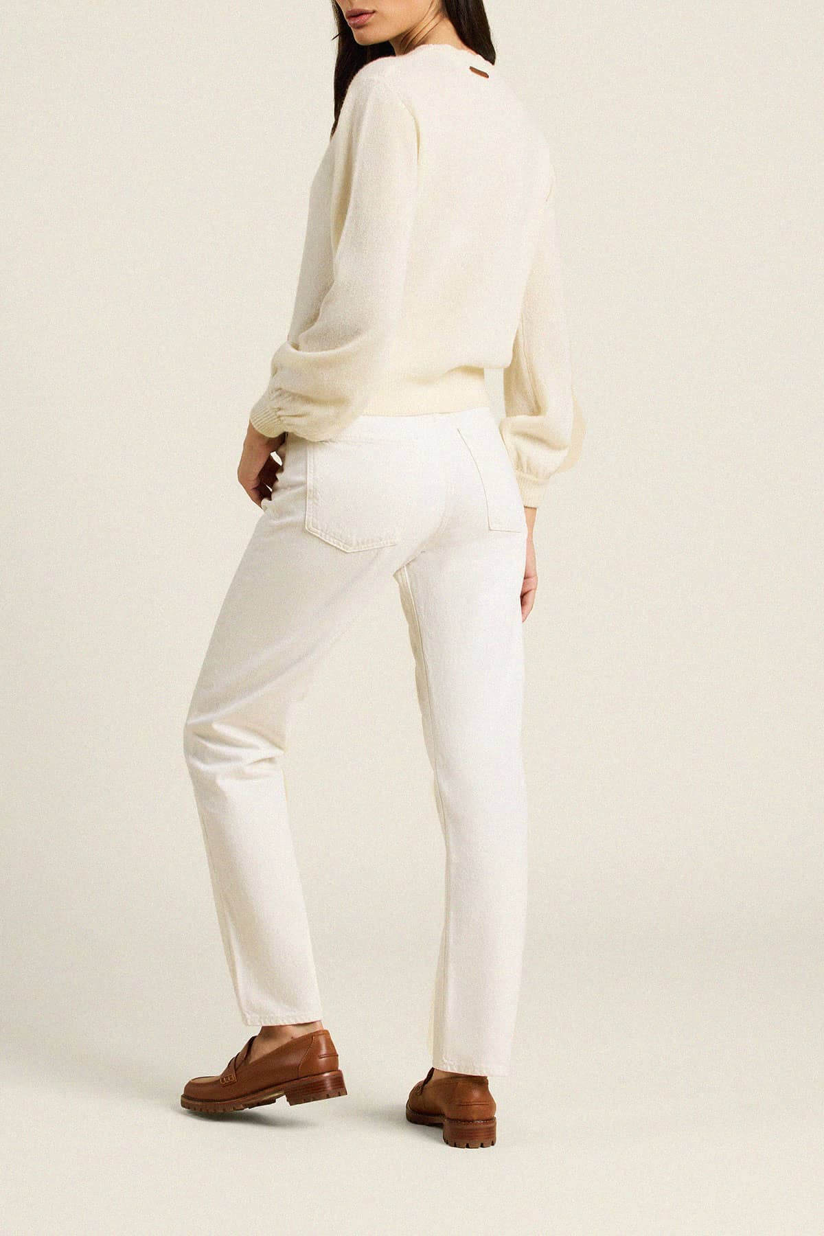 Kate Sweater Antique White + Skiers