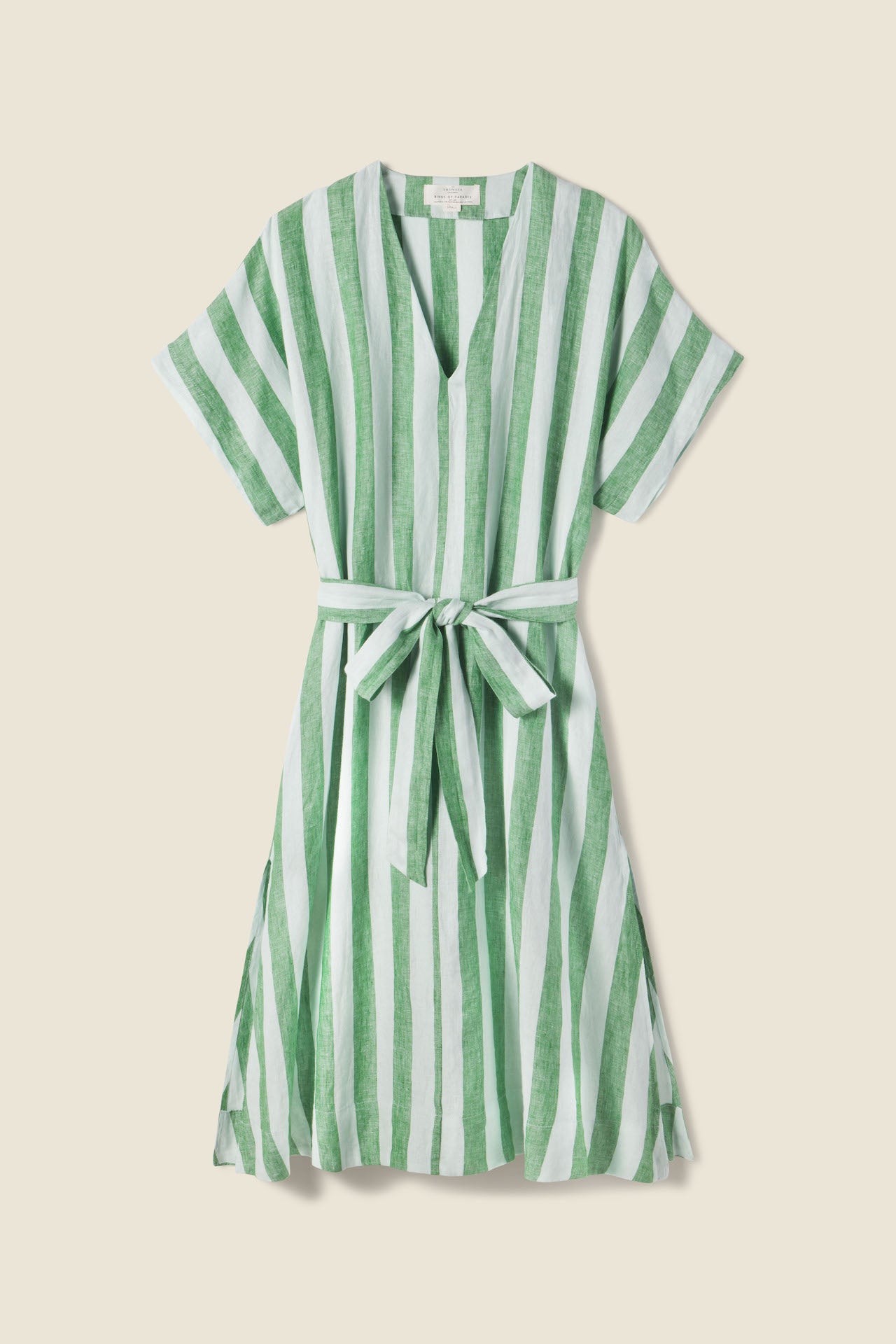 Hannah Dress Aloe Stripe