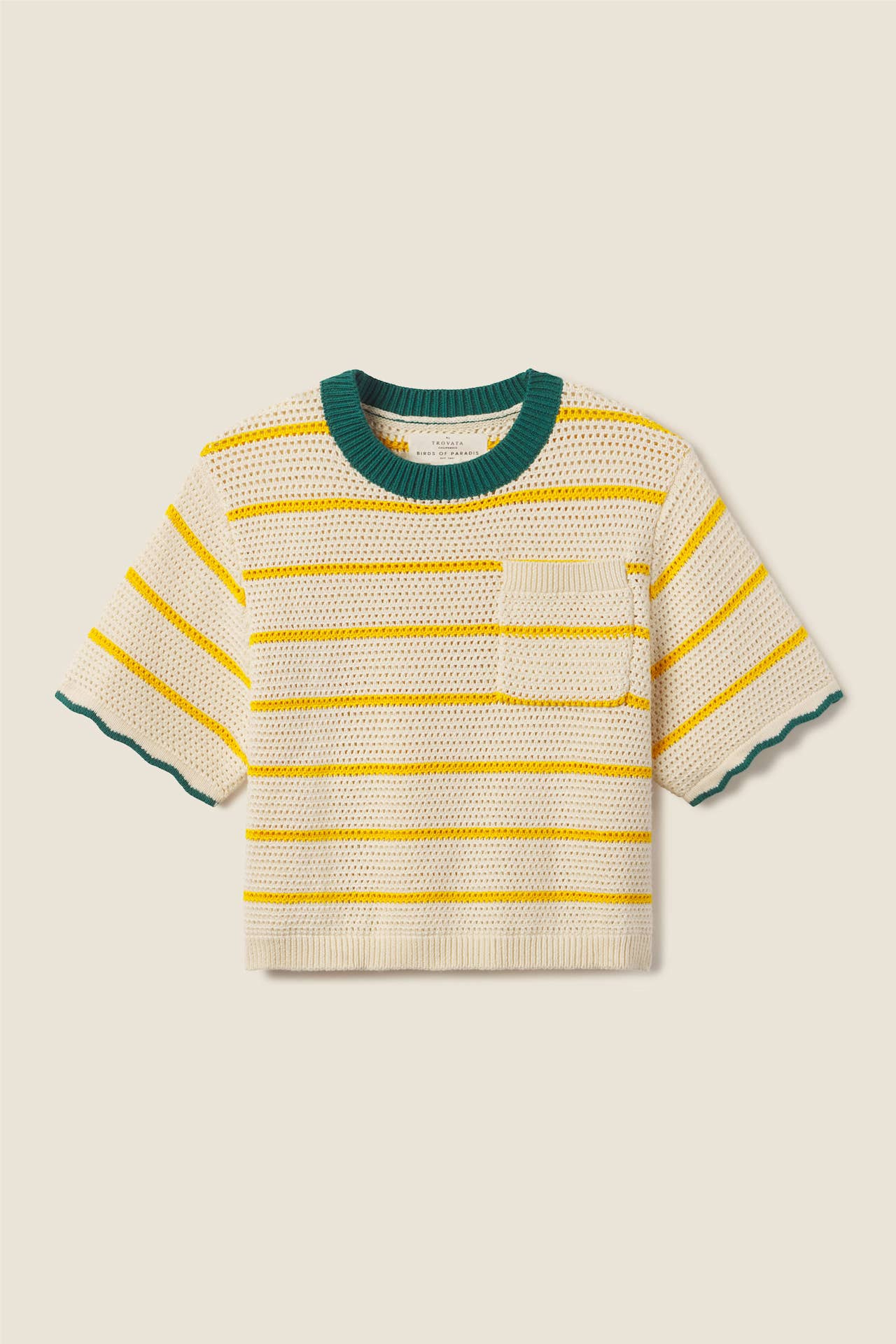 Jules Sweater T-Shirt Yellow Stripe