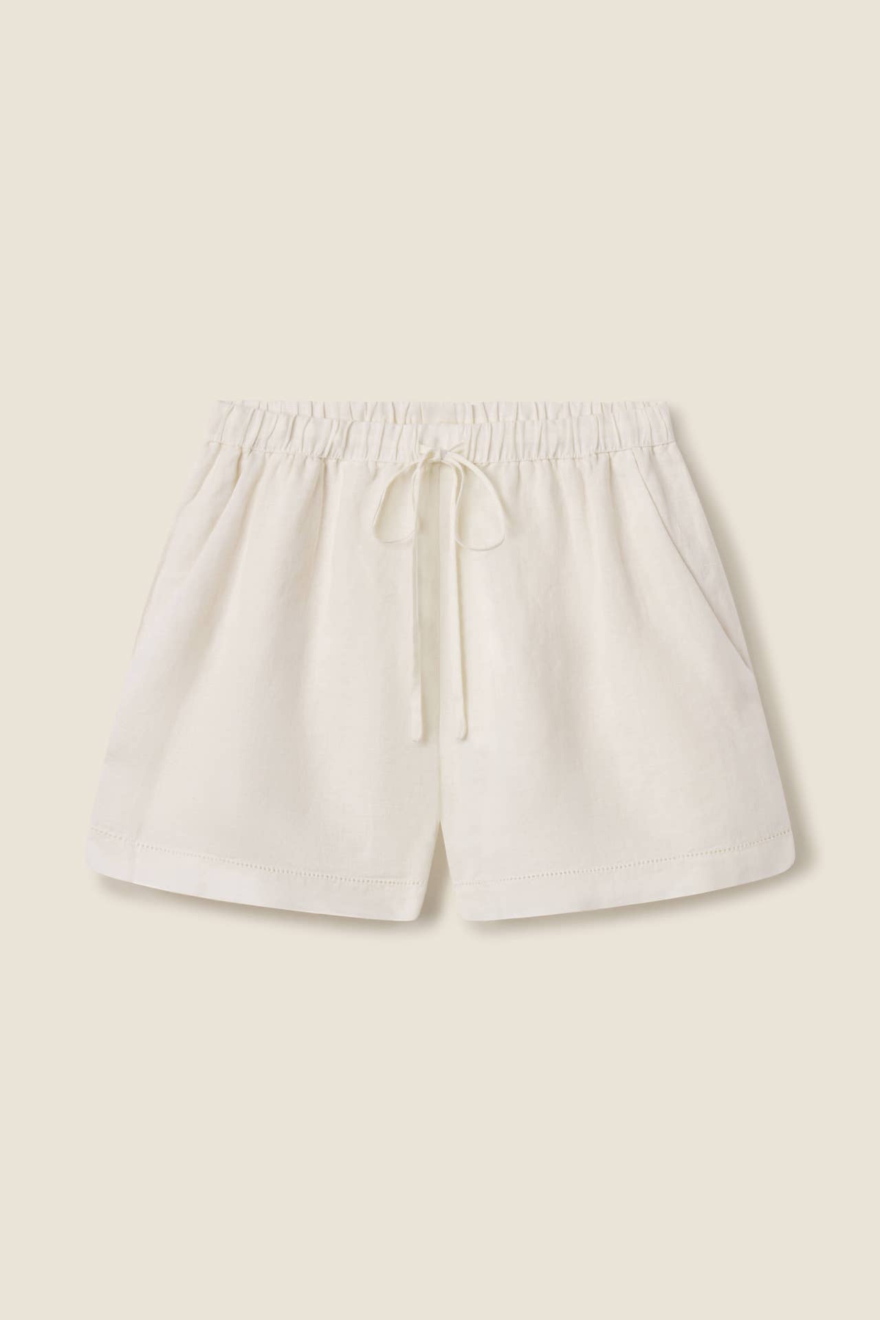 Charlie Short Ivory Linen