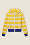 Rafa Zip-Up Hoodie Yellow Stripe