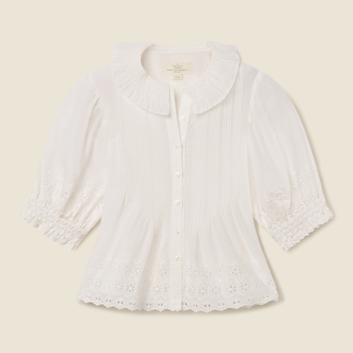 Jess Blouse White Eyelet