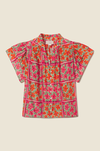 トップス apolina Bettina blouse 5/7 Violette Blouse Botanic Tile