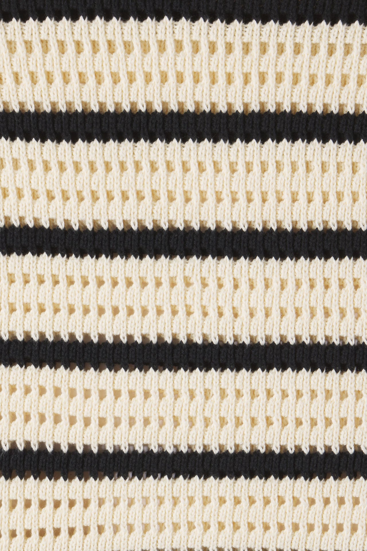 Mer Knit Dress Antique White/Black Stripe