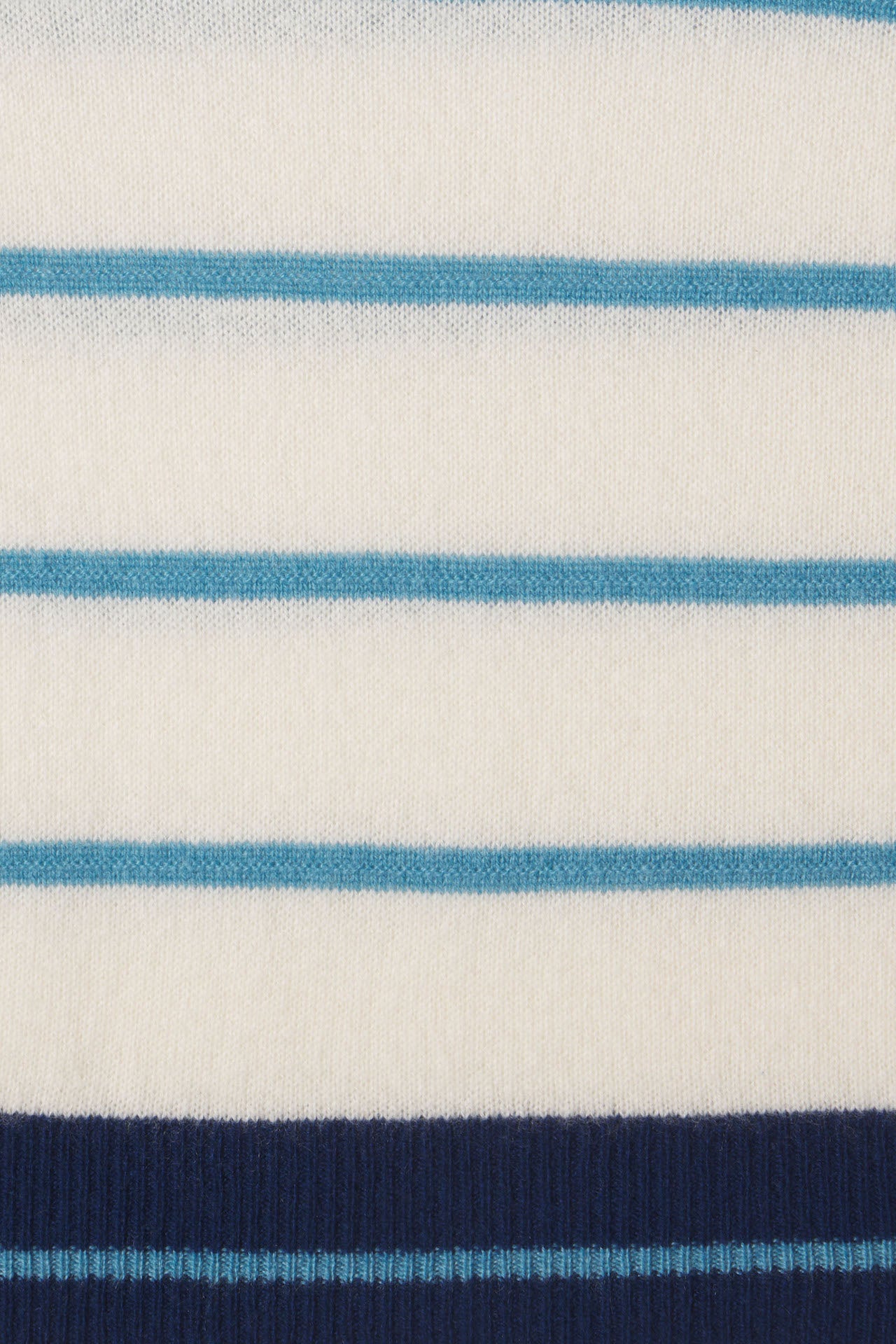 Ryann Sweater Antique White With Blue Stripe
