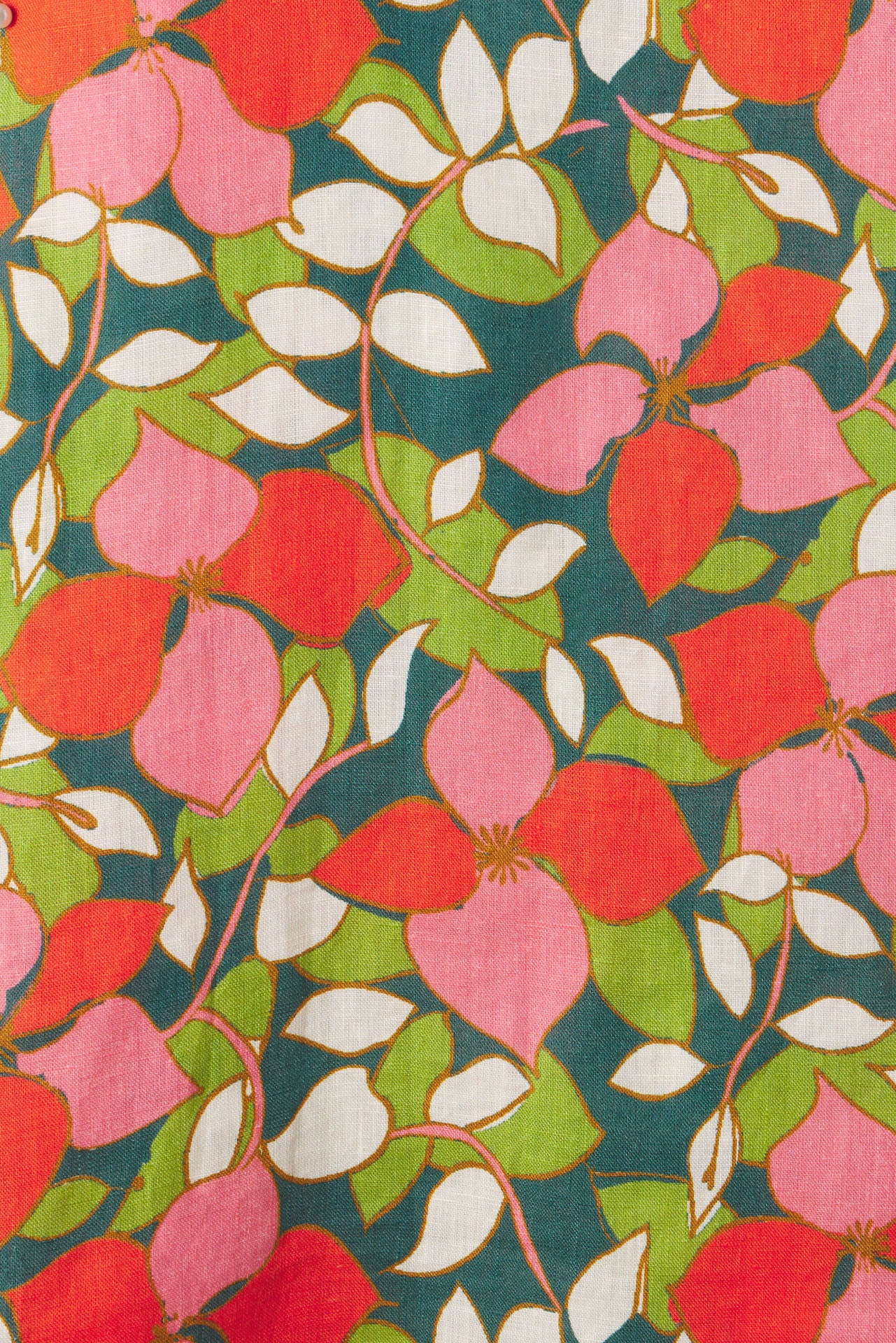 Brigette Bandeau Top Rainforest Linen