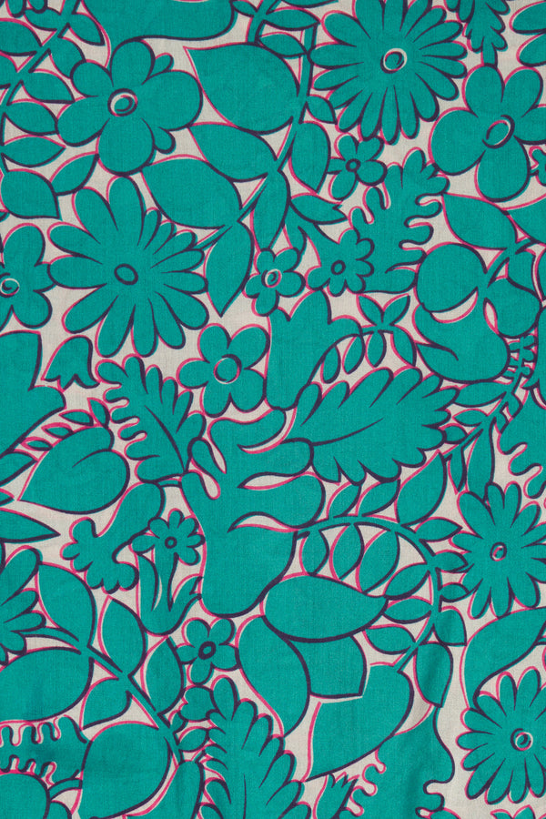 Clover Blouse Teal Thicket