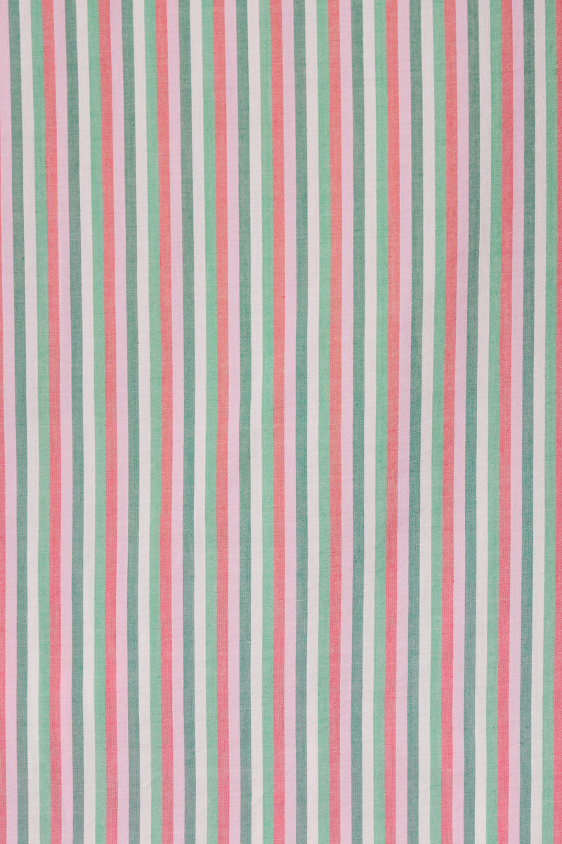 Marianne "B" Ruffle Sleeve Shirt Honeysuckle Stripe