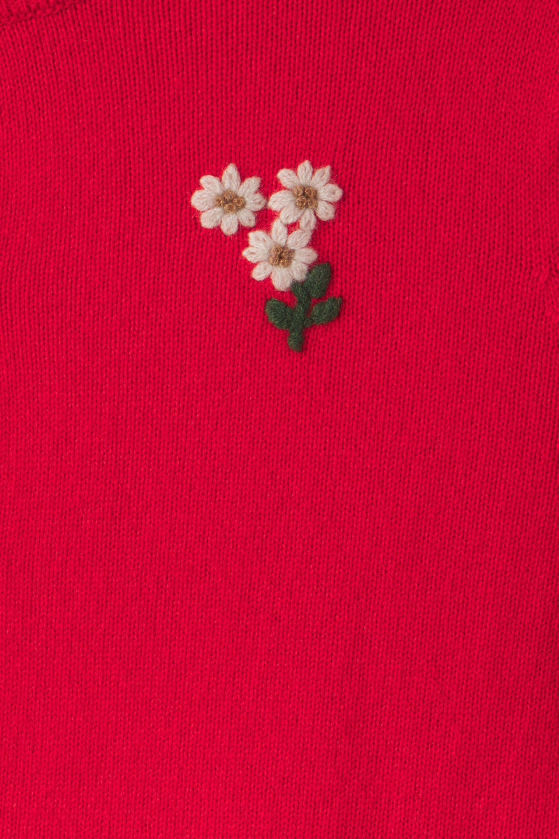 Loretta Cardigan Cherry