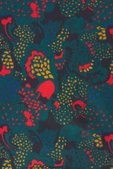 Cerise Top Teal Plume