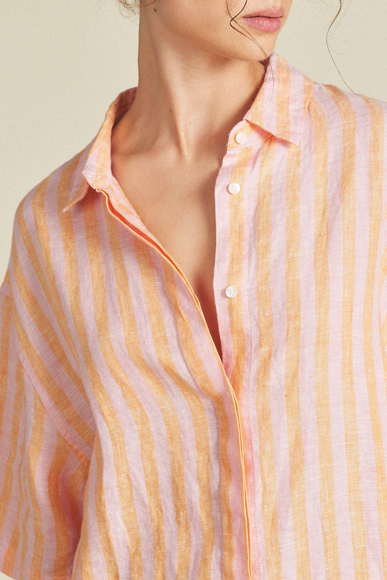 Sienna Shirt Creamsicle Stripe