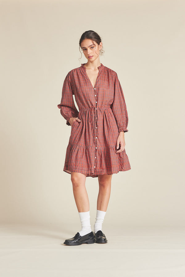 Yulia Dress Redford Plaid