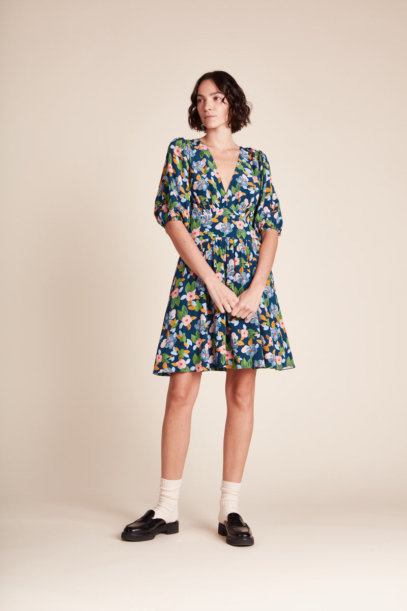 Gia Dress Wild Hibiscus