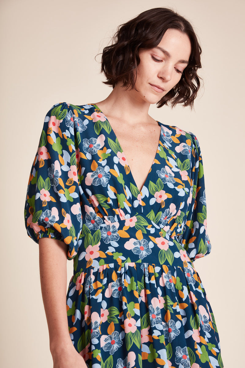 Gia Dress Wild Hibiscus