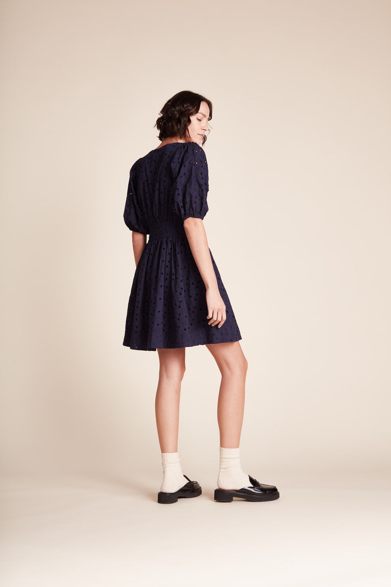 Gia Dress Inkwell Eyelet
