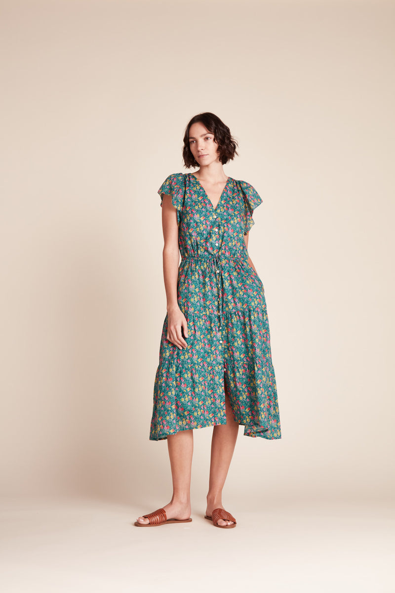 Kristi Dress Bold Leaflet