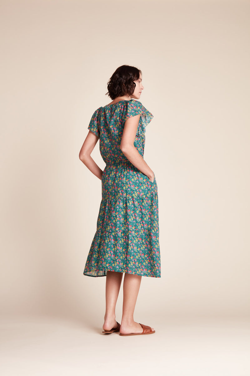 Kristi Dress Bold Leaflet