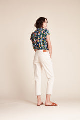 Carla Highneck Shirt Wild Hibiscus