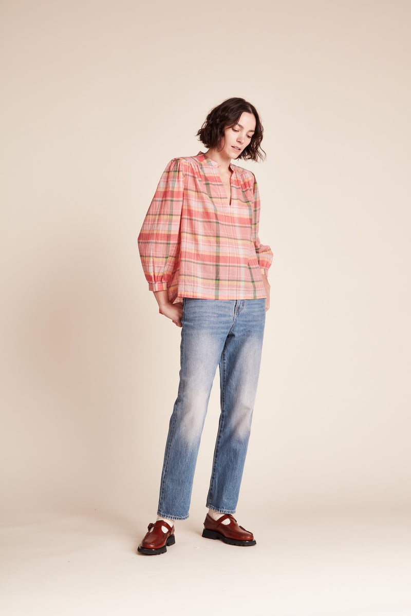 Lilly Blouse Marmelade Plaid
