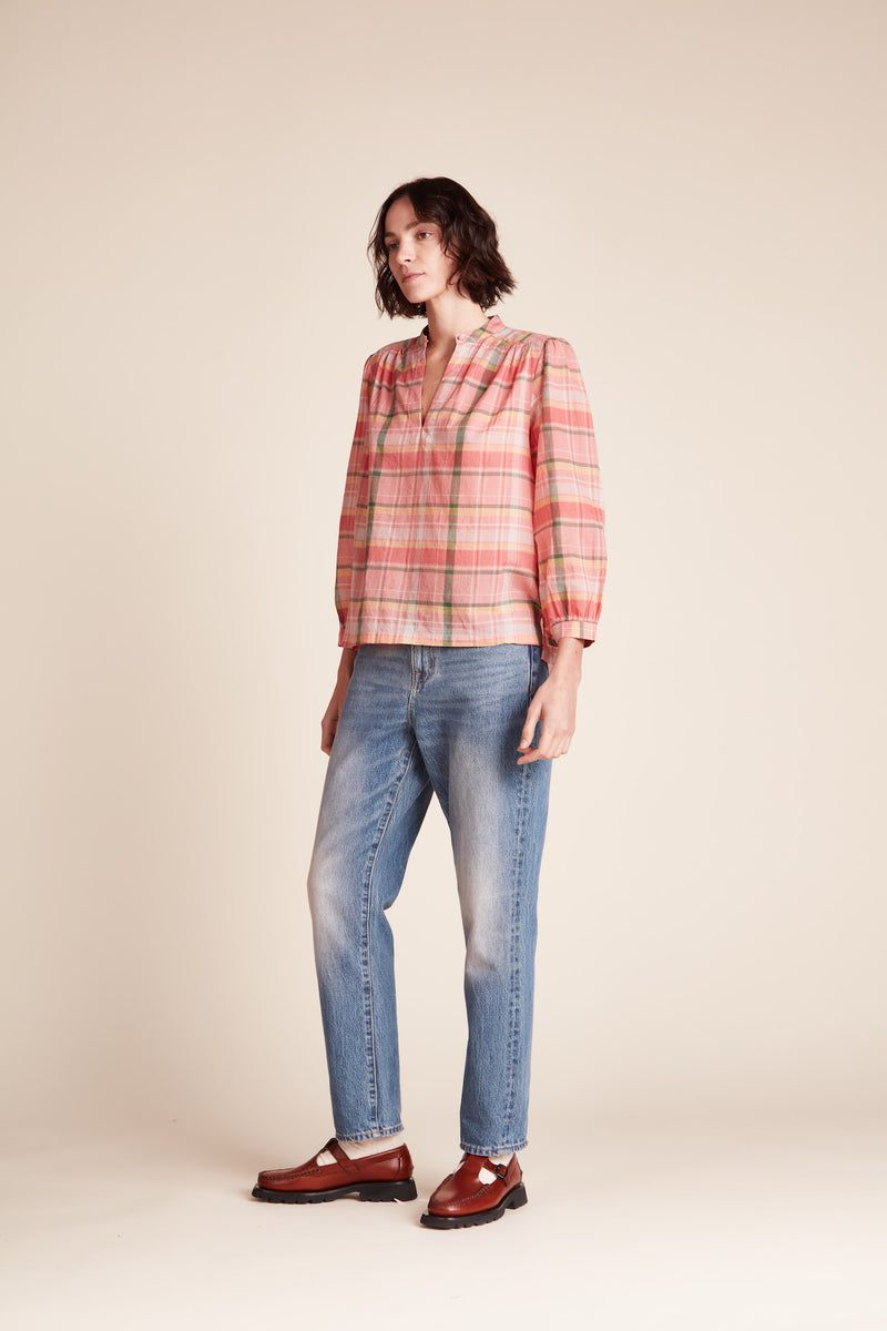 Lilly Blouse Marmelade Plaid