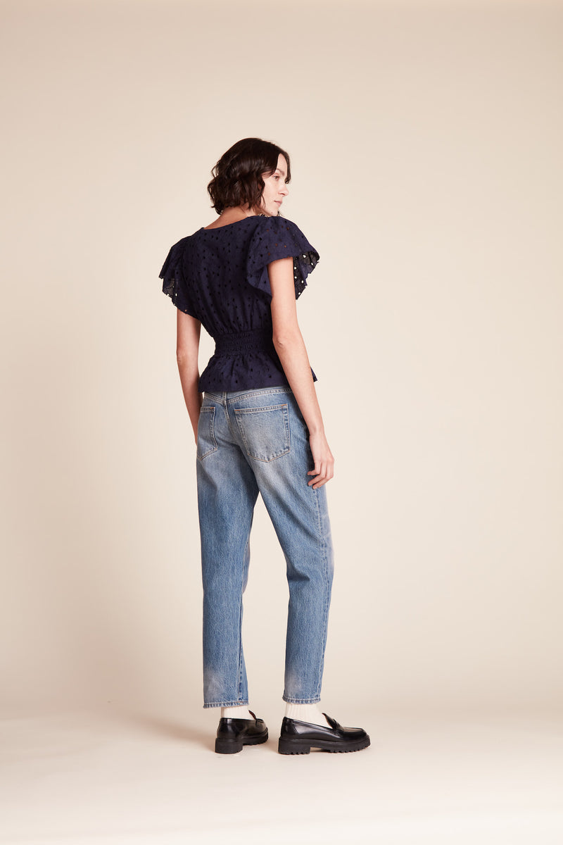 Paloma Blouse Inkwell Eyelet