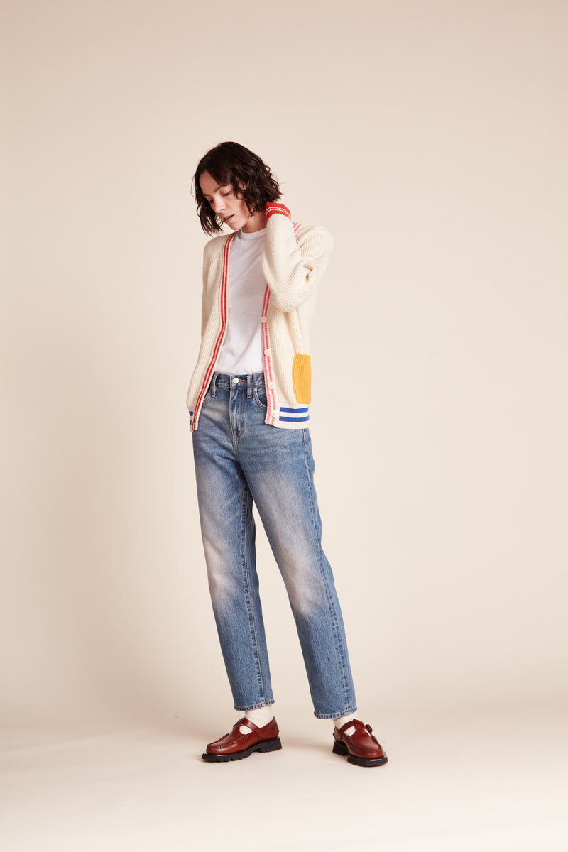 Meredith Cardigan Multi Stripe