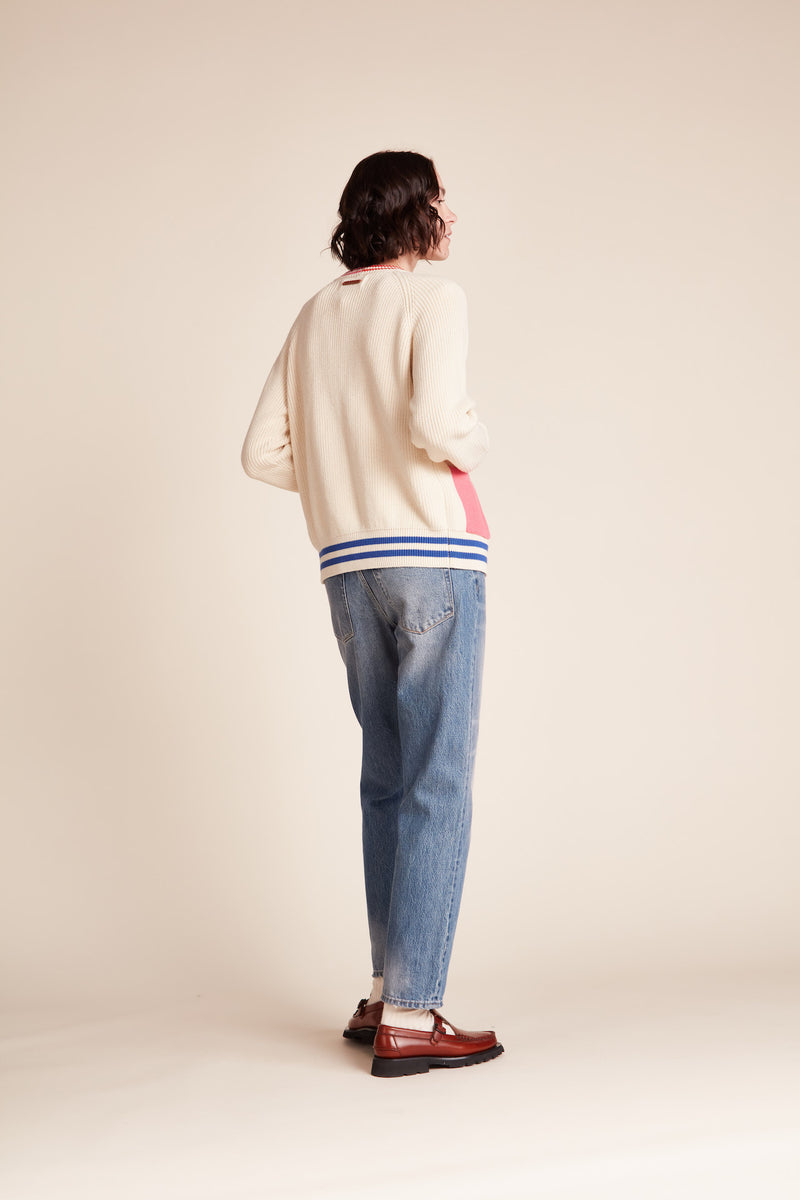 Meredith Cardigan Multi Stripe