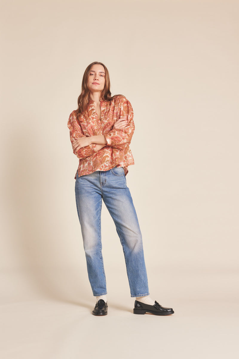 Bailey Blouse Autumn Paisley