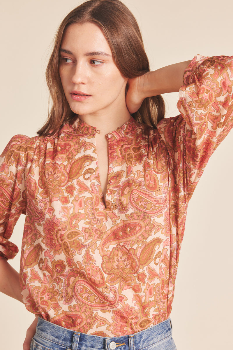 Bailey Blouse Autumn Paisley