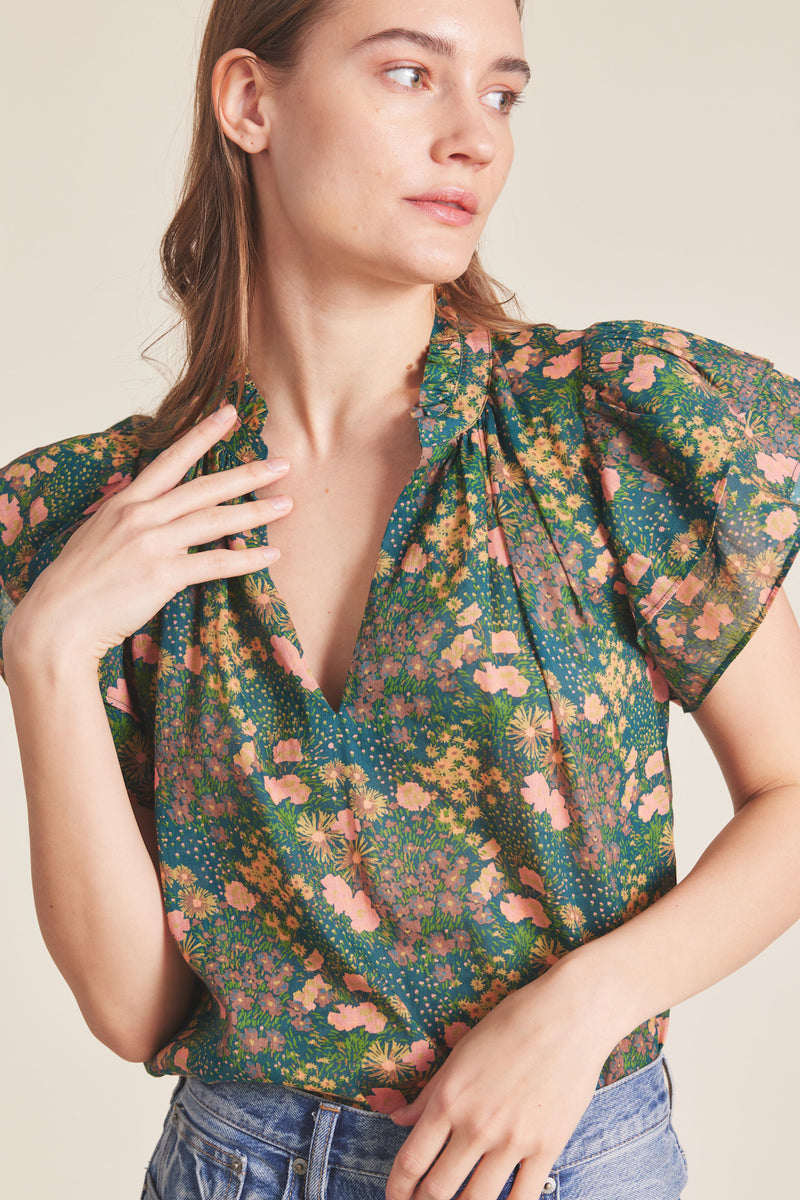 Clover Blouse Woodbine Cluster